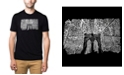 LA Pop Art Mens Premium Blend Word Art T-Shirt - Brooklyn Bridge